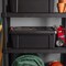 IRIS USA 47 Quart Heavy Duty Plastic Storage Box, Black, 4 Pack